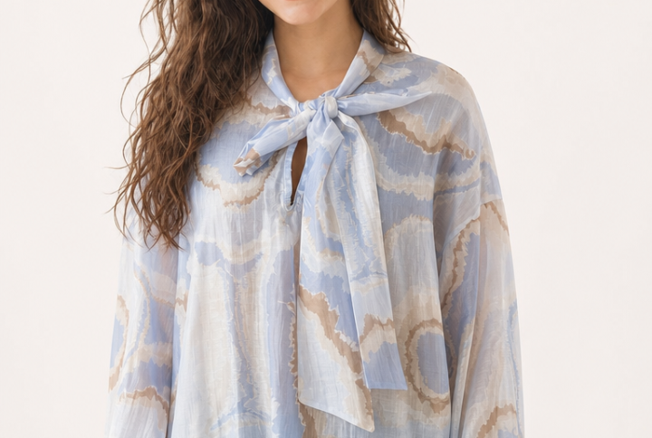 Camicia Fantasia con Fiocco