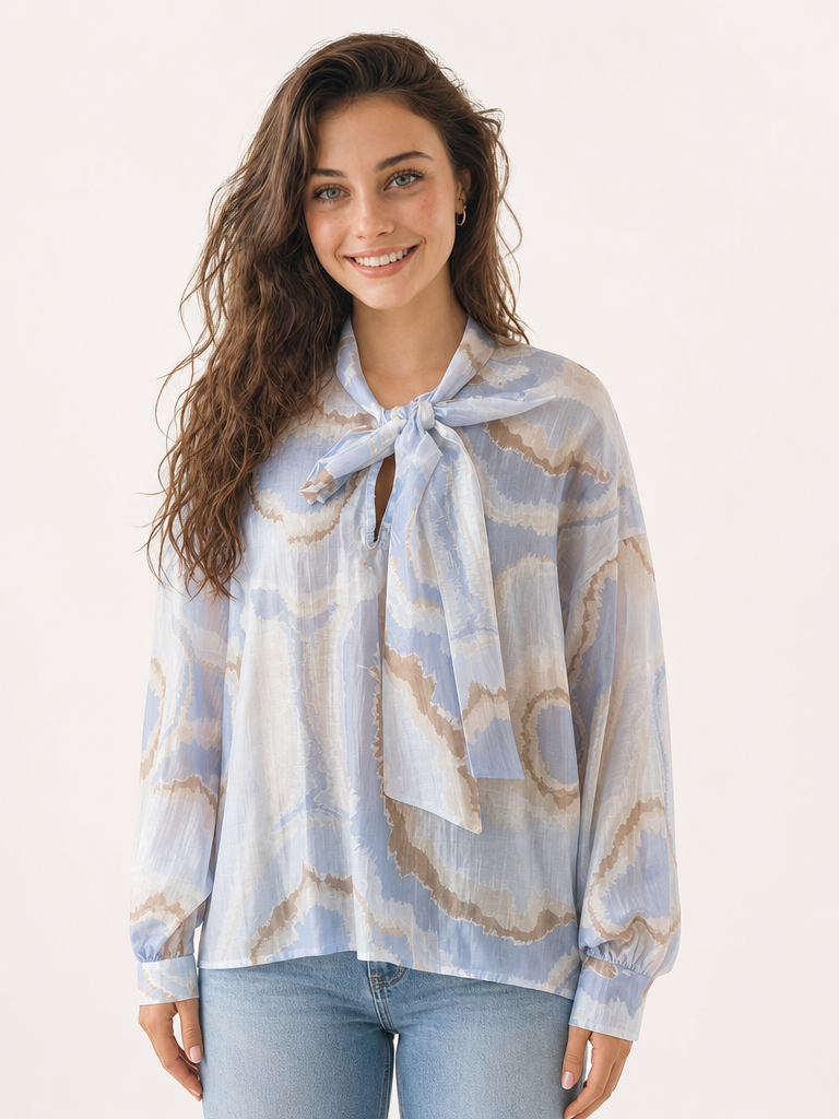 Camicia Fantasia con Fiocco