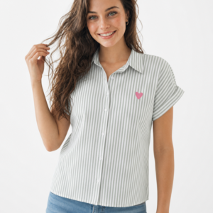 Camicia a Righe Heart