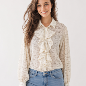 Camicia con Pois e Volant