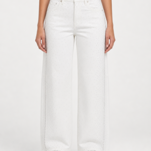 Jeans Balloon Crystal White