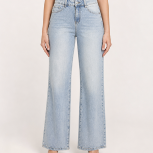 Jeans Straight Leg Light Wash