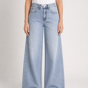 Jeans Wide Leg Essential Light Wash
