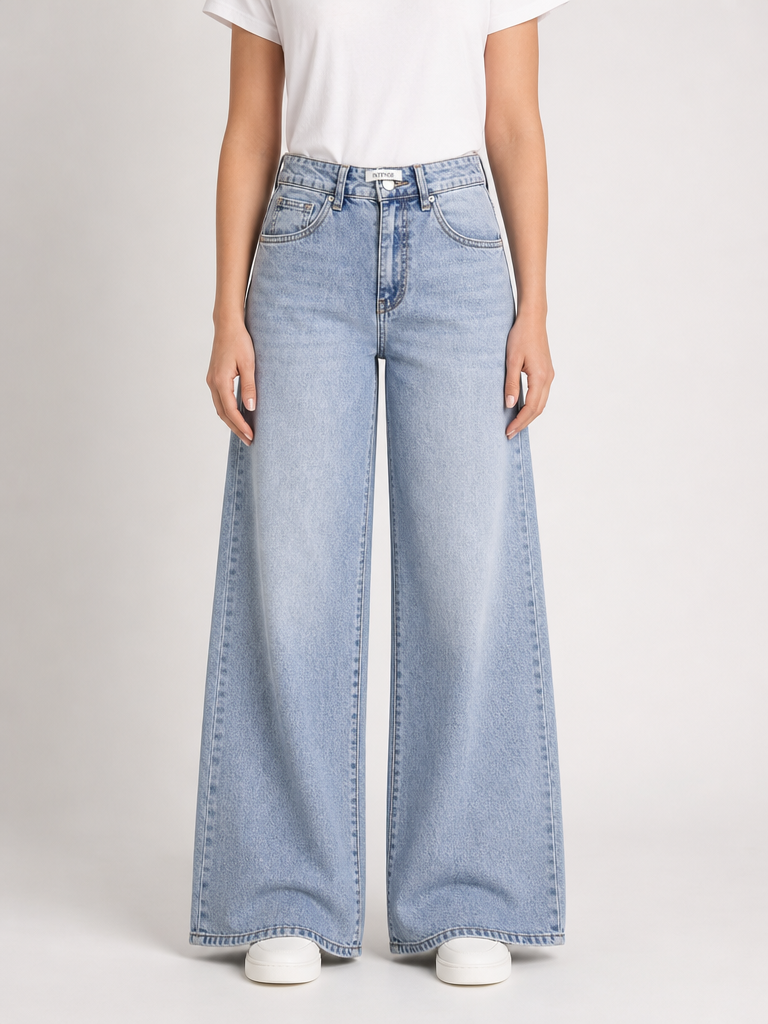 Jeans Wide Leg Essential Light Wash
