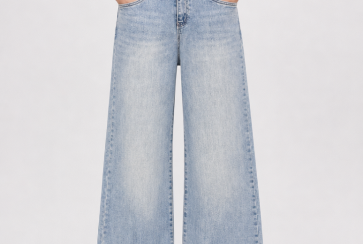 Jeans Wide Leg Heritage Light Denim