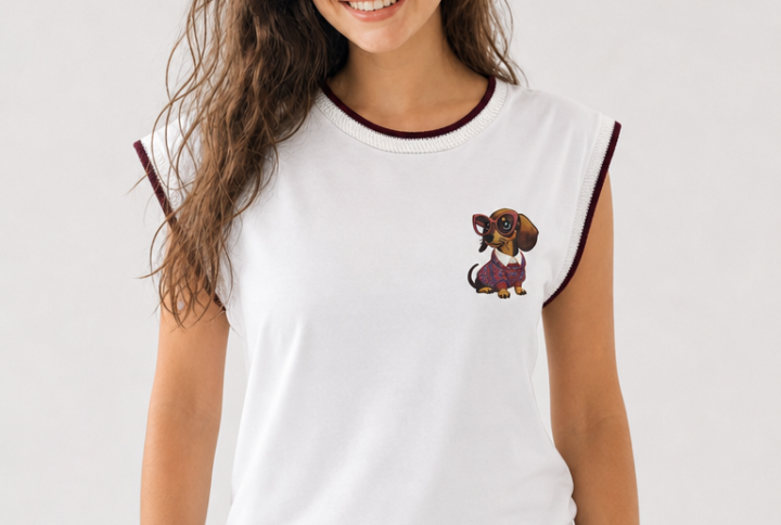 Maglia con Bordino Bordeaux