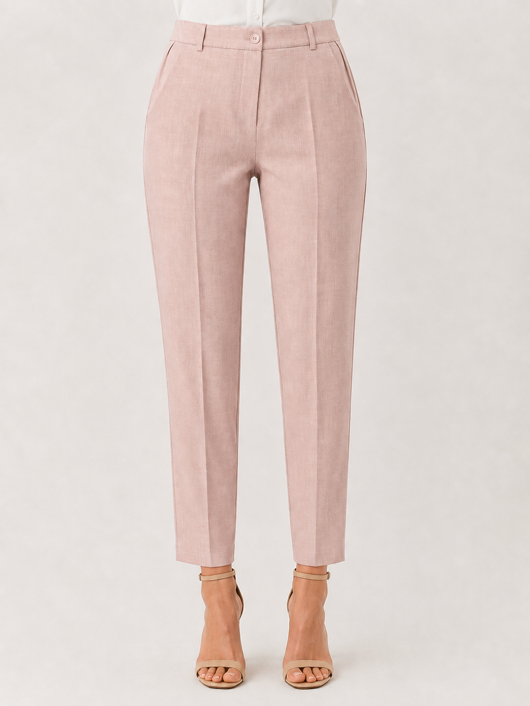 Pantalone Sigaretta Comfort Chic Dusty Pink