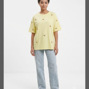 T-shirt giallo pastello