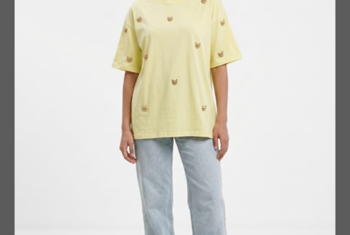 T-shirt giallo pastello