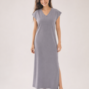 Abito Lungo Donna Grigio